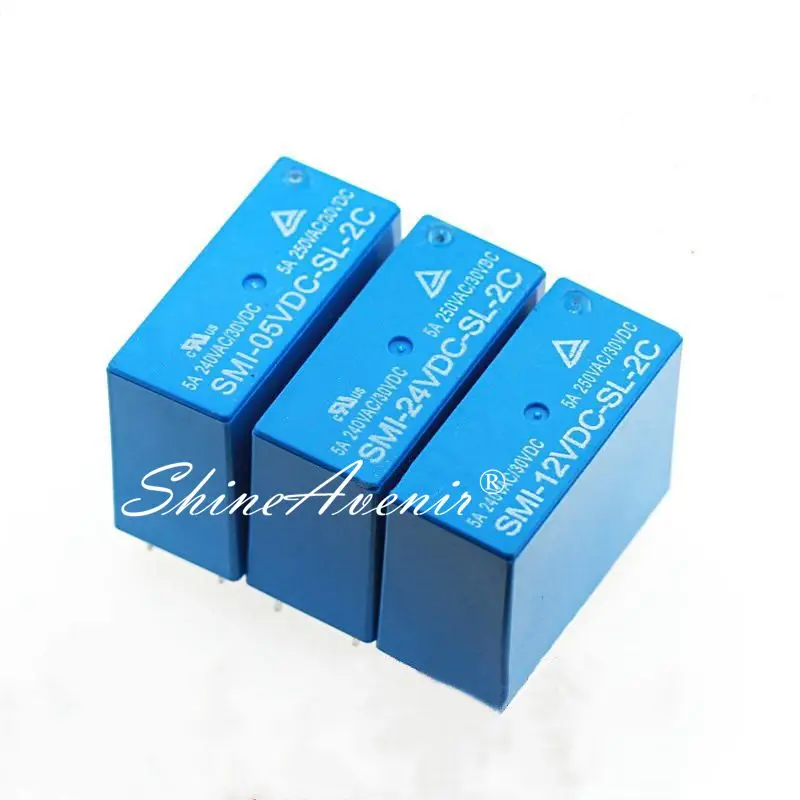 5 шт./лот реле SMI-05VDC-SL-2C SMI-12VDC-SL-2C SMI-24VDC-SL-2C 8PIN SLI-05VDC-SL-A SLI-12VDC-SL-A SLI-24VDC-SL-A В 12 24