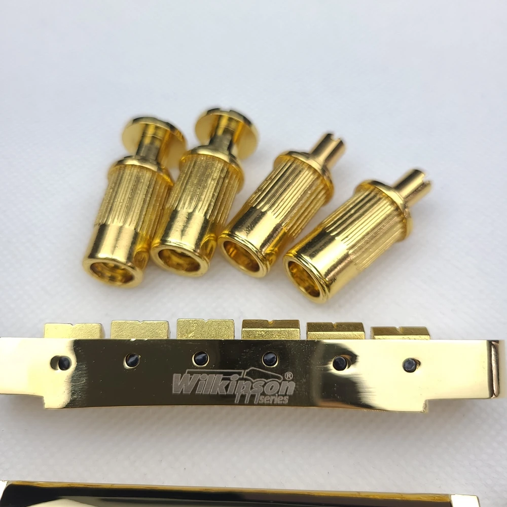 original wilkinson gold tune o matic stil elektrische gitarre brücke für lp sg gitarre wogt1 wogb2 goldene free global shipping