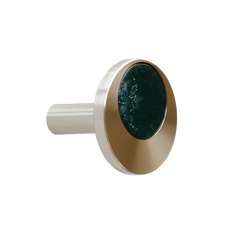 

Natural stone+solid brass knob Dresser Drawer Knobs Pulls Handles / Cupboard Knobs Furniture Cabinet Handle Pull Wall Decor Hook