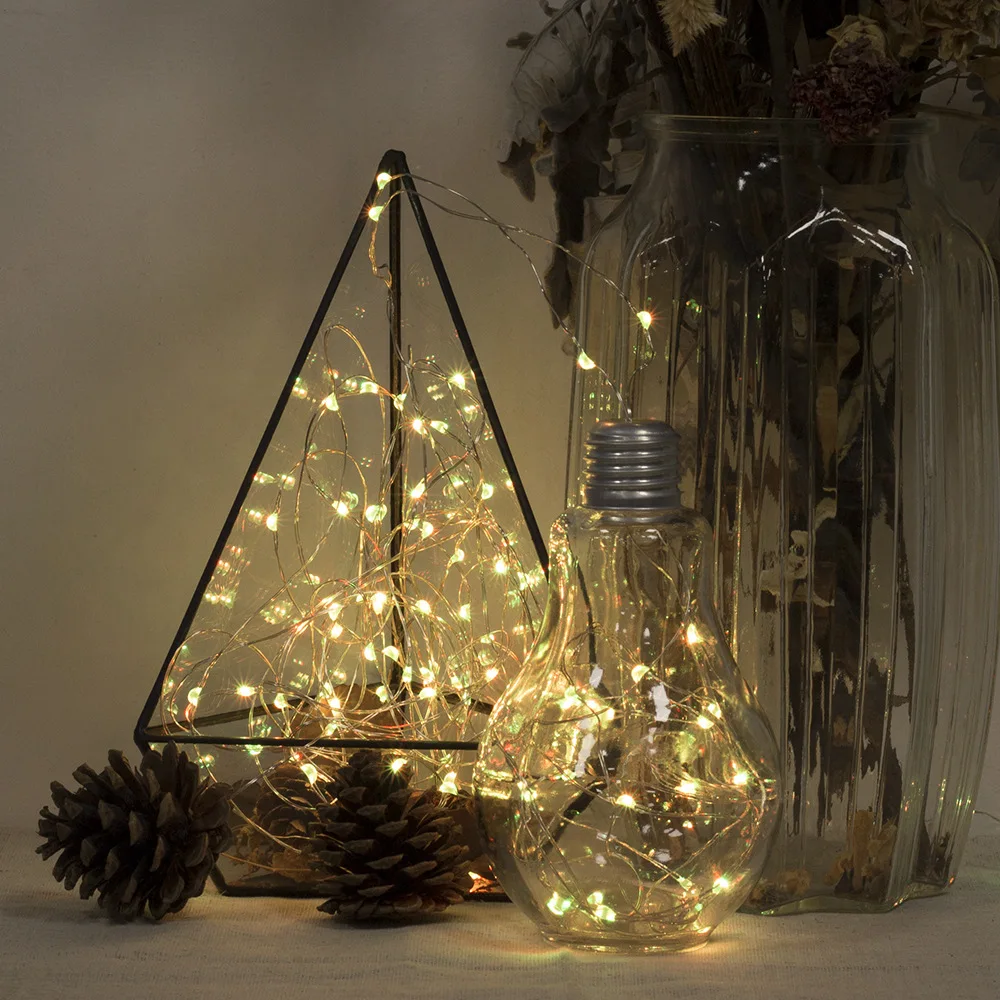 5M-10M/50-100 USB leds Silver Wire LED String lights Holiday lighting Fairy Garland For Christmas Tree Wedding Party Decoration