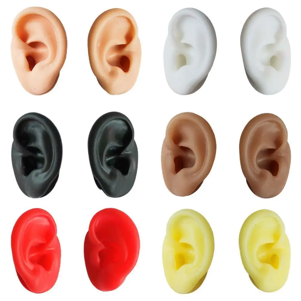 

Soft Silicone Artificial Human Ear Ear Model Ear Acupuncture 1pc Human Display Teaching Toy Medical Children's Cognitive Pr Y0I2