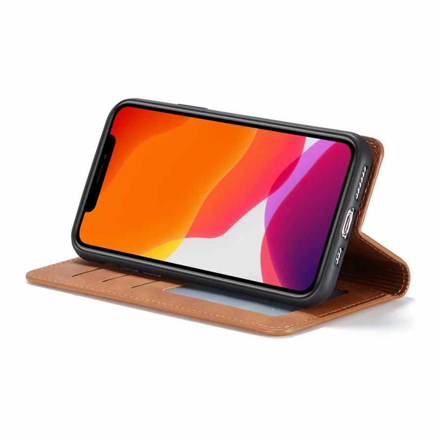 Чехол-книжка с отделением для карт iPhone 11 Pro Max 5 8 6 1 дюйма Магнитный чехол из