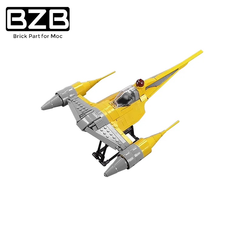 

BZB MOC Space Series N-1 Technical Spaceship Star-fighter Building Block Model High-tech Brick Parts Kids DIY Toys Best Gifts