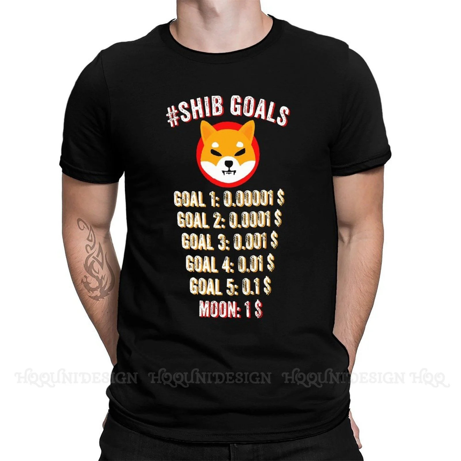 

Men's Shiba Inu Token T Shirts Shiba Inu Shib Coin 100% Cotton Clothing Funny Short Sleeve Crewneck Tee Shirt