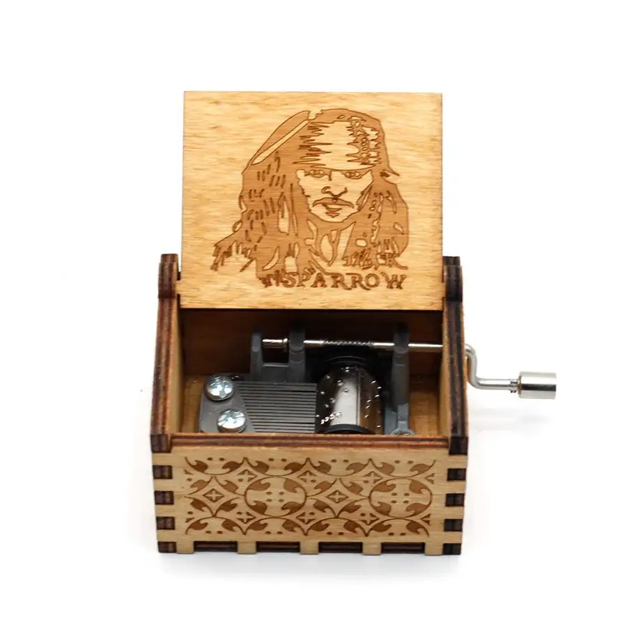 

Direct selling hand-cranked music box, queen, you are my sunshine, the theme song music of Captain Jack