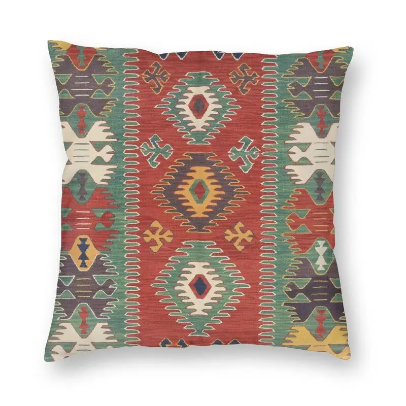

Bohemian Persian Style Antique Turkish Kilim Cushion Cover Geometric Floral Art Throw Pillow Case for Car Pillowcase Home Decor
