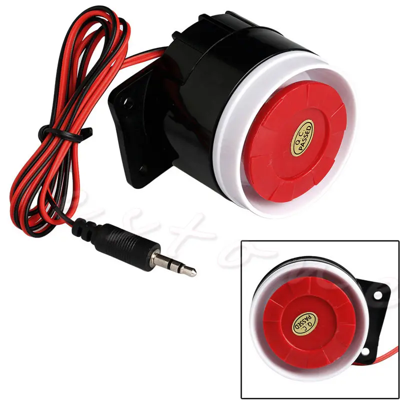 

New Wired Mini Horn Siren Home Security Sound Alarm System 120dB DC 12V