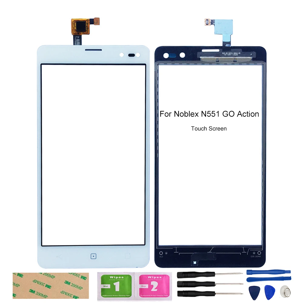 

Новый сенсорный датчик для Noblex N551 GO экшн сенсорный экран дигитайзер внешнее стекло Сенсорная панель запасные части