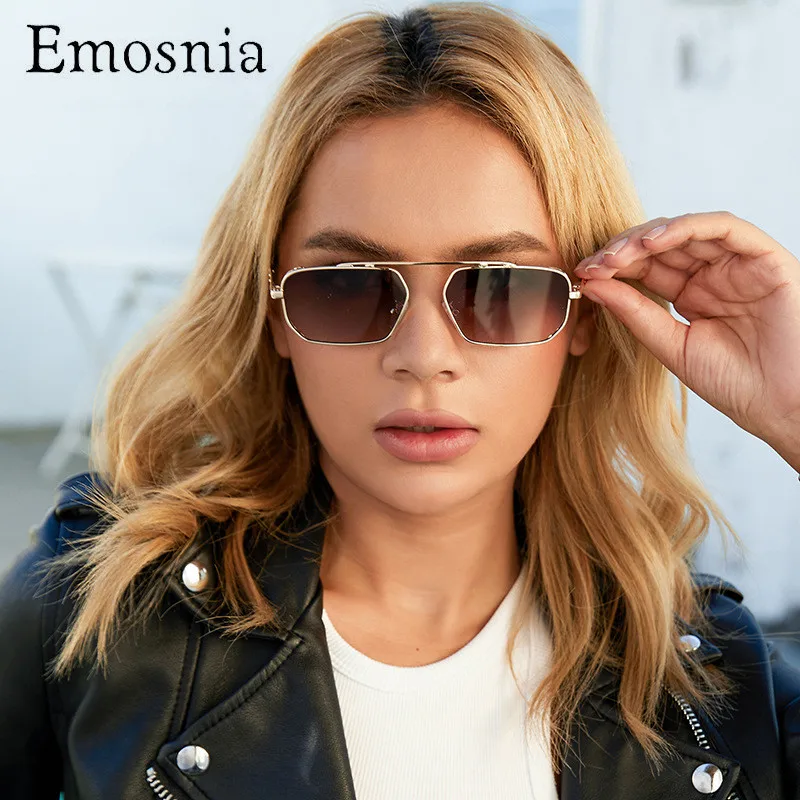 

New Small Square Sunglasses Woman Men Retro Rectangular Trendy Fashion Sun Glasses Outdoor Luxury Design Wholesale Eyewear UV400