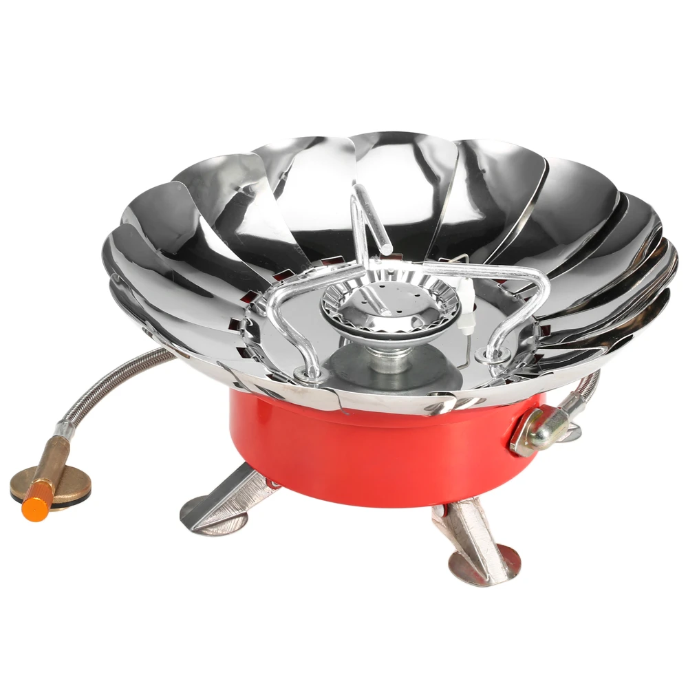 Only Stove Ветрозащитная газовая плита наружная газовая горелка для приготовления пищи кухонная посуда походная газовая плита для пешего туризма пикника с адаптером для кемпинга - Цвет: Only Stove