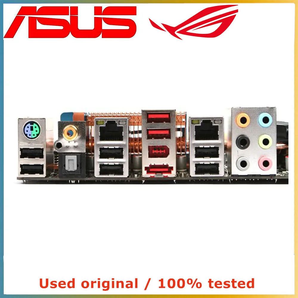 Для процессора Intel X58 LGA 1366 для ASUS P6T Deluxe материнская плата компьютера LGA1366 DDR3 б/у