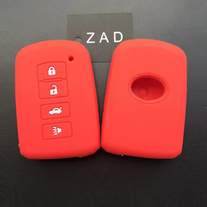 Силиконовый резиновый чехол для автомобильного ключа ZAD Toyota Highlander RAV4 задняя