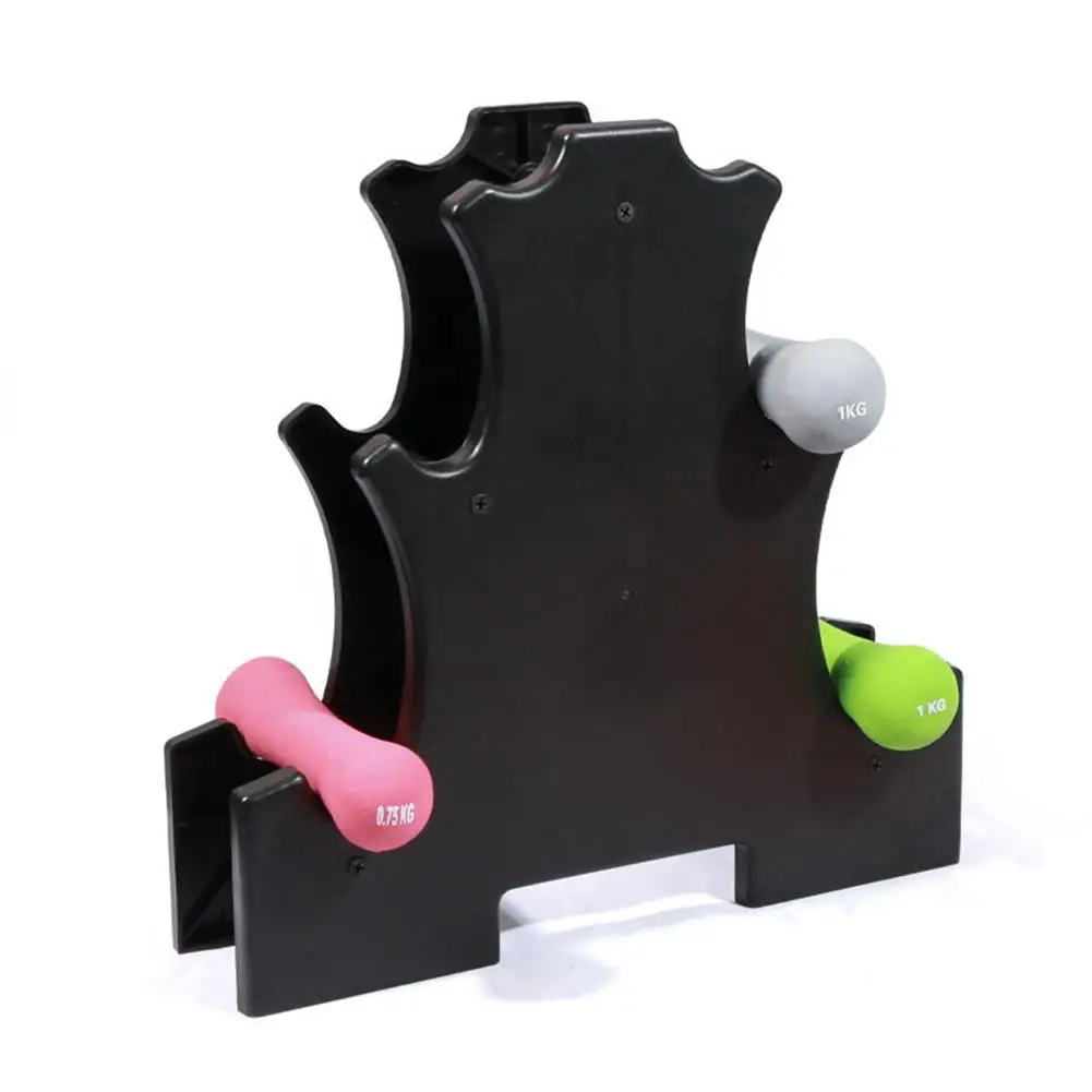 Вертикальный трехуровневый стеллаж для гантелей бытовая Шестигранная