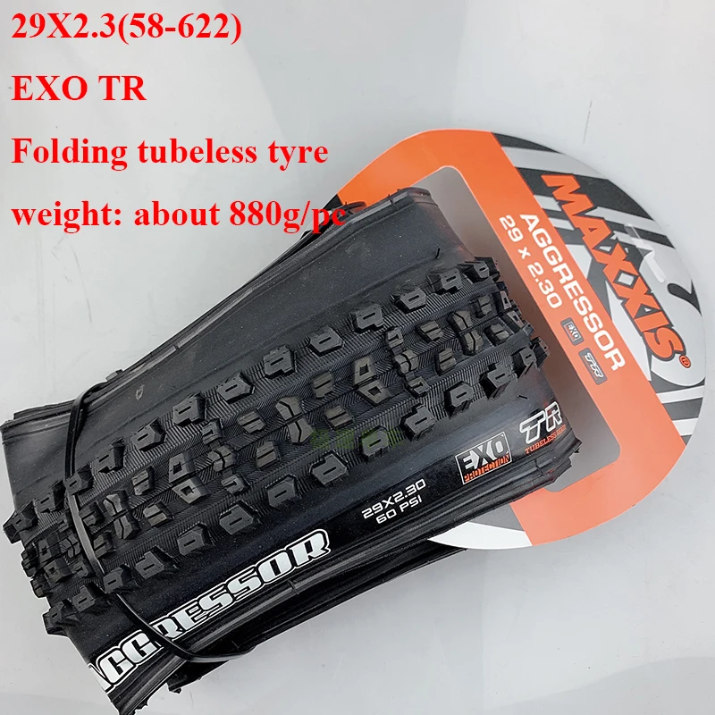 29x2.3 MAXXIS AGGRESSOR велосипедные шины 27,5*2,5 29*2,3 29*2,5 EXO TR складные бескамерные анти прокол 27,5 er 29er MTB горный велосипед шины - Цвет: 29x2.3