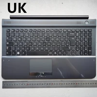uk grey color new laptop keyboard with touchpad palmrest for samsung rc510 rc520 ba75 02836a
