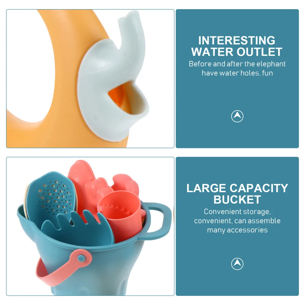 

14pcs/Set Kids Beach Toys Beach Playthings Set Useful Sand Molds for Kids