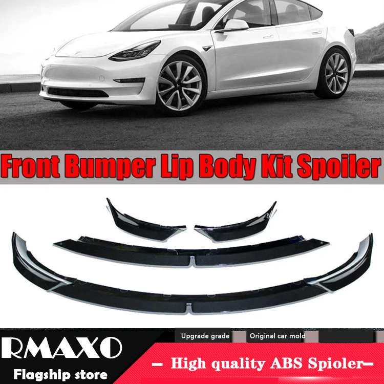 Для тела Tesla Model 3 спойлер 2018-2019 ABS задний передний бампер диффузор защита |