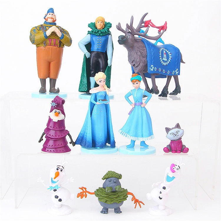 Действие 10 шт./компл. Disney Froze Princess Anna Elsa Kristoff Sven Olaf Hans модель Colletible toys для детей