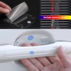 Наклейка на дверную ручку автомобиля, защитная пленка, защитная пленка на ручку, Противоударная полоса, против царапин, украшение автомобиля, мягкий клей