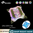 Водяной блок для процессора Bykski CPU-XPH-T8,Intel LGA 1366,115X,20XX, кулер для процессора, радиатор для процессора 12 В RGB5 В A-RGBСинхронизация