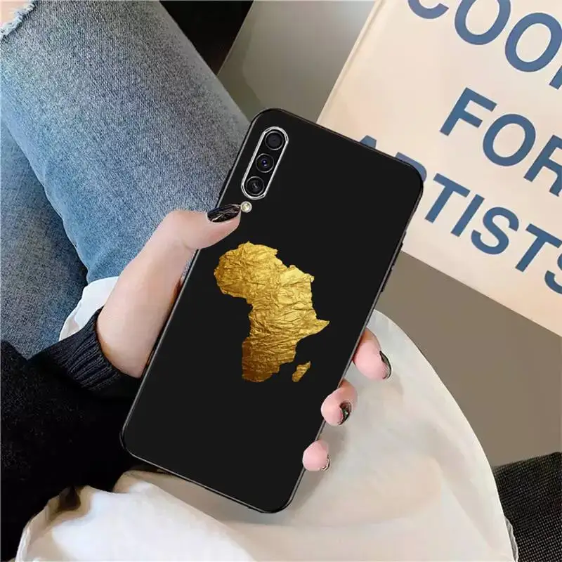 

Africa Map Phone Case For Samsung galaxy S 9 10 20 A 10 21 30 31 40 50 51 71 s note 20 j 4 2018 plus