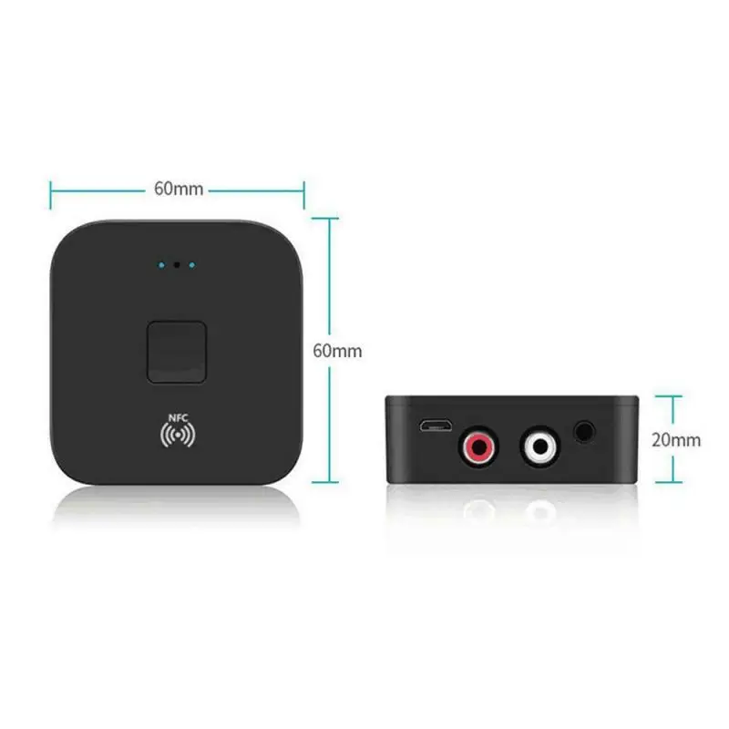 Беспроводной Bluetooth5.0 приемник aptX LL RCA NFC 3 5 мм разъем Aux аудио адаптер Быстрая