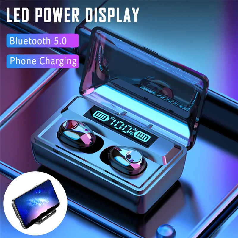 Наушники вкладыши TWS с Беспроводной наушники Bluetooth 5 0 Hi Fi стерео