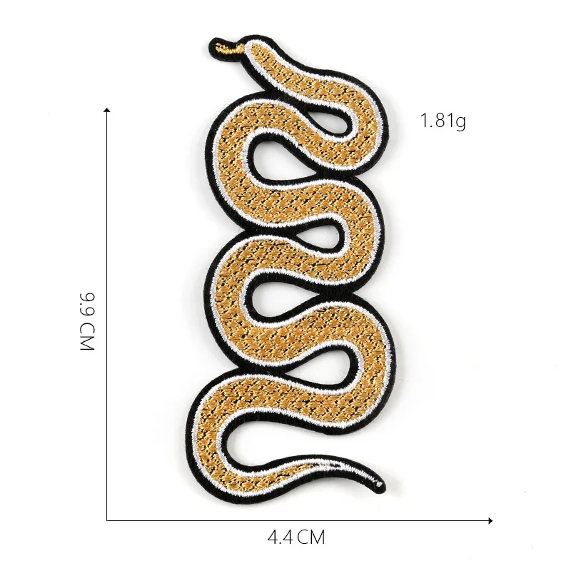

large snake patch cloth stickers punk clothing embroidered appliqus ironing sewing decorative Coat back patch badge wholesale
