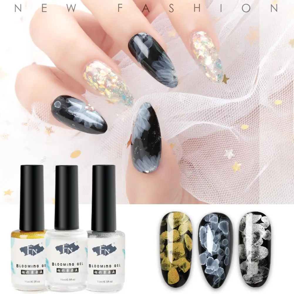 

Manicure Sands Halo Bubbles Painted Nail Shop Special Gold and Silver Quick-drying Nail Glue Gel