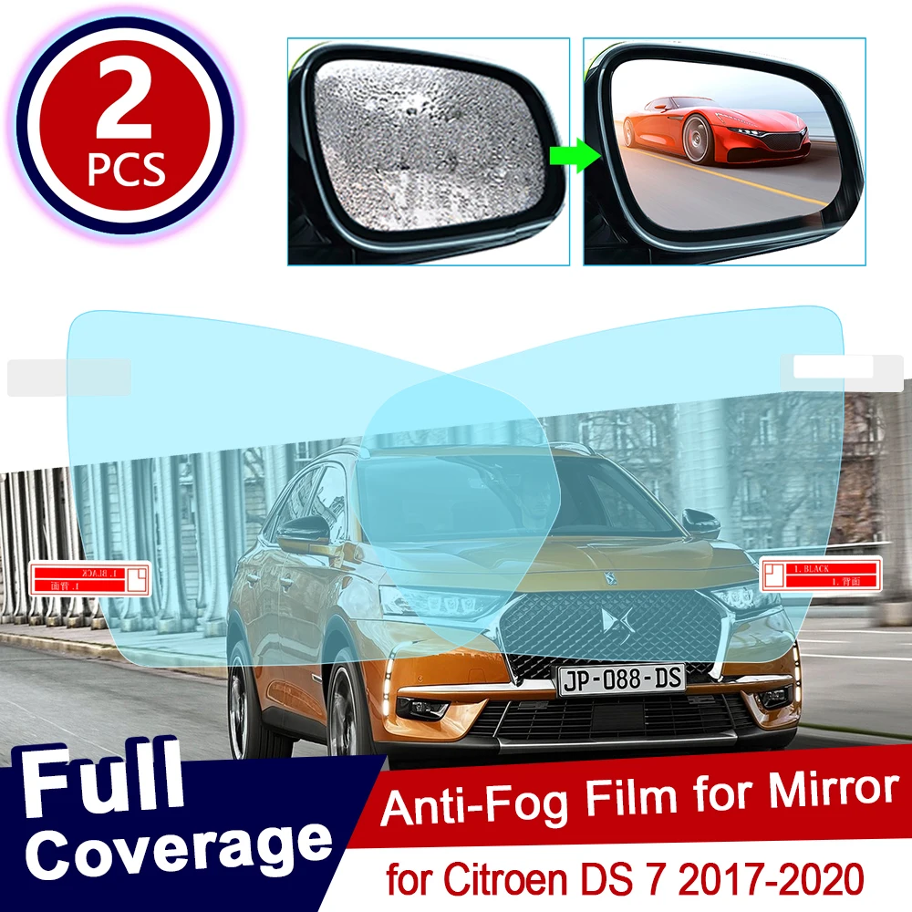 

for Citroen DS 7 Full Cover Anti Fog Film Rearview Mirror Rainproof Anti-Fog Car Accessories DS7 Crossback 2017 2018 2019 2020