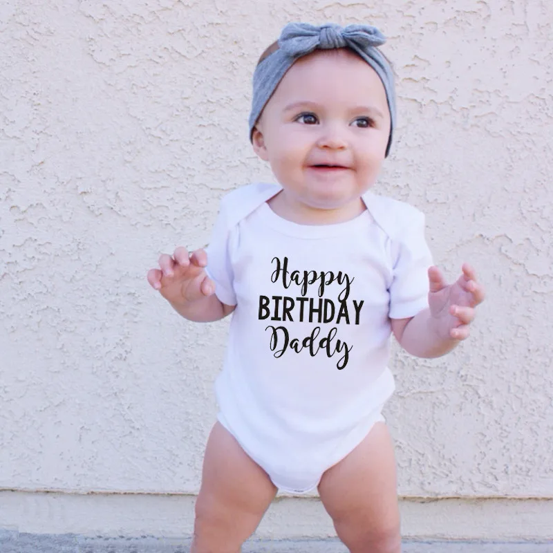 Боди для новорожденных с надписью на день рождения | Мать и ребенок