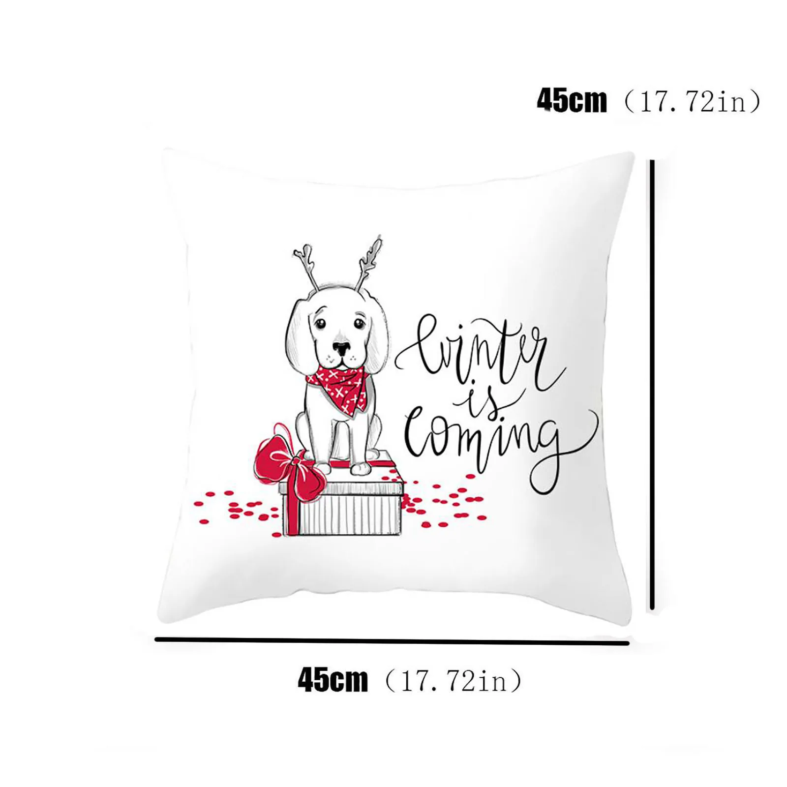 Рождественская елка с буквенным узором чехол для подушки из полиэстера