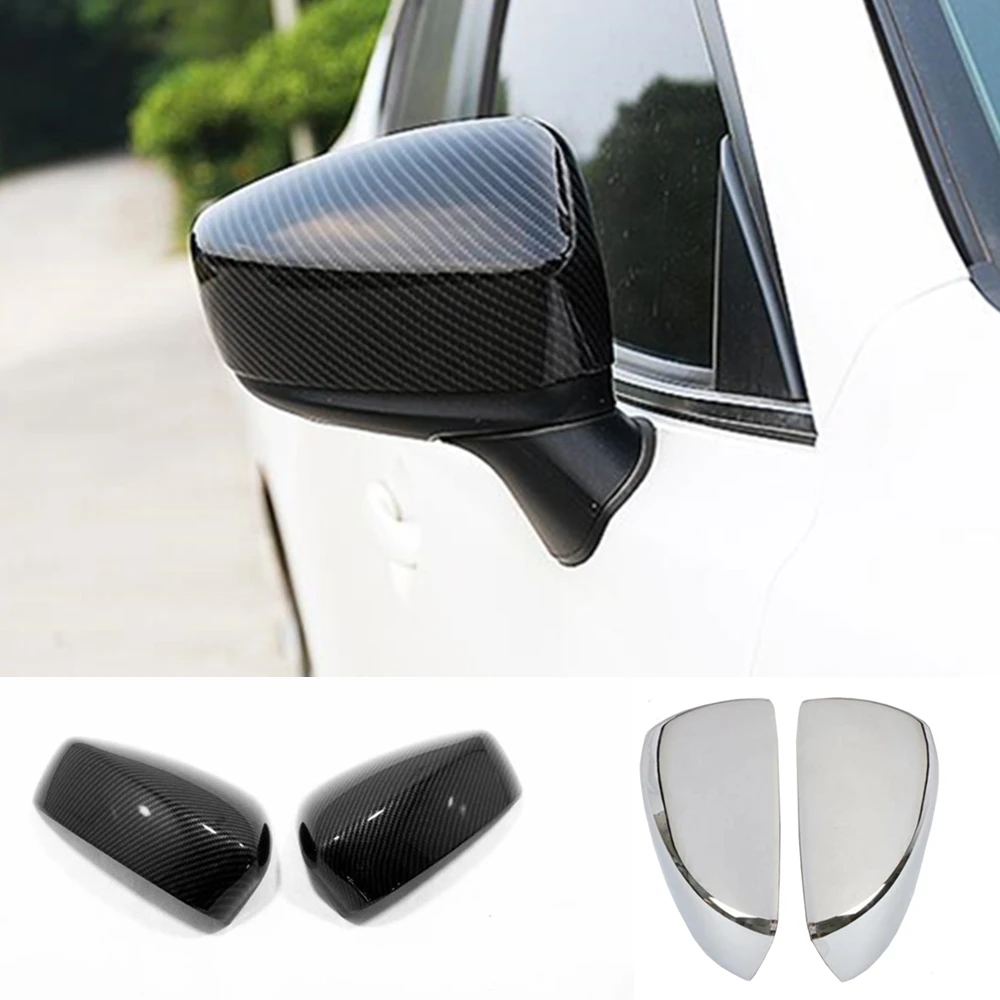 

For Mazda 2 Demio 2015 2016 2017 2018 2019 Car Moulding Sticker Rear View Rearview Side Mirror Cover Trim Frame Lamp Parts 2pcs