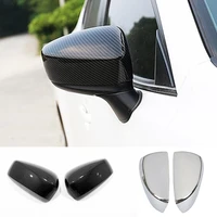 for mazda 2 demio 2015 2016 2017 2018 2019 car moulding sticker rear view rearview side mirror cover trim frame lamp parts 2pcs