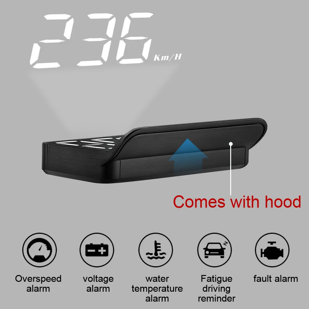 M3 OBD2 HUD Car Head Up Display Speedometer Monitor On Board Computer Windshield Projector Digital Electronic Auto Accessories | Автомобили