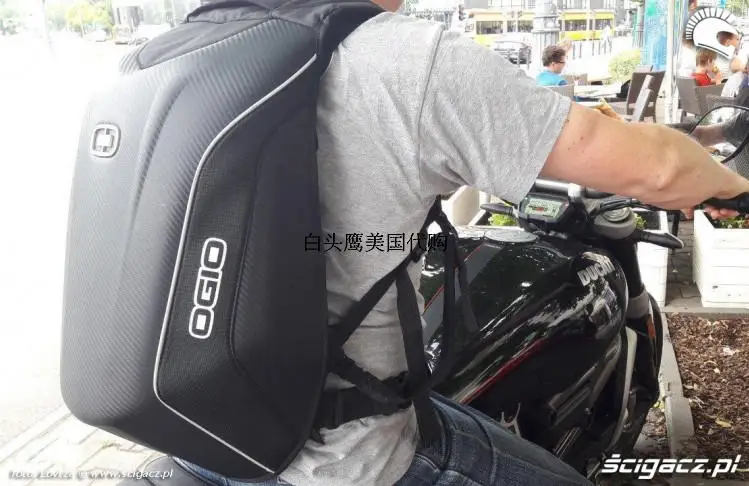 

OGIO Mach 5 Carbon Fiber Fashion Powerful Storage Travel Helmet Motorcycle Motocross Riding Racing Bag Backpack KAWASAKI Model