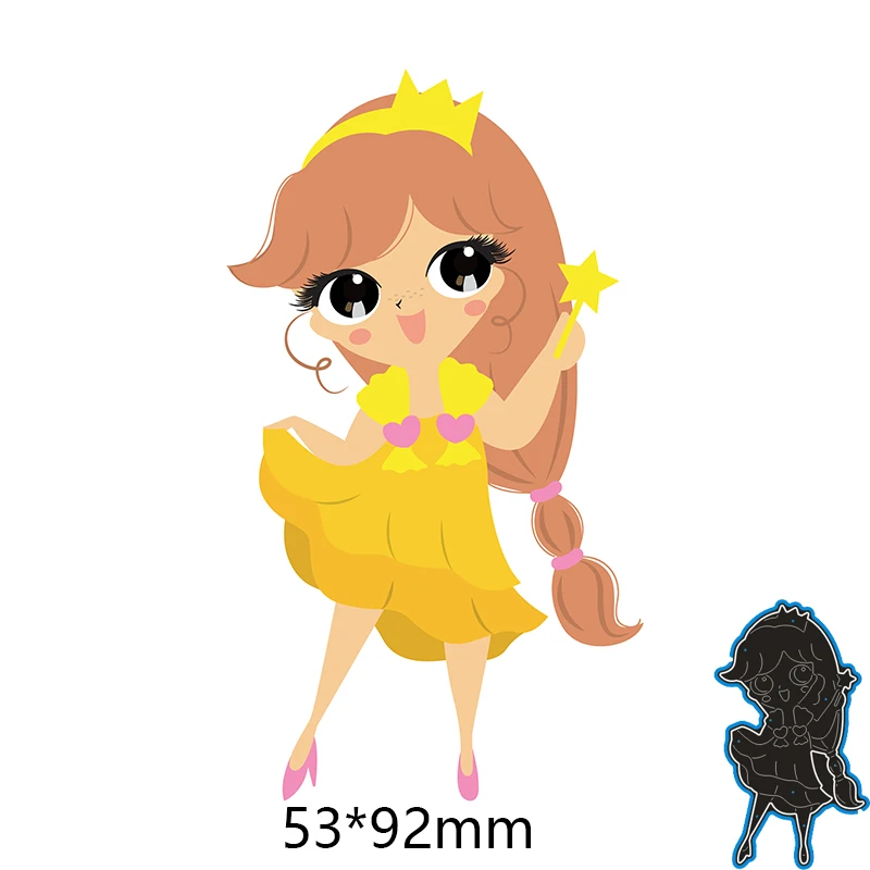 53*92 мм красивая девушка новые металлические Вырубные штампы для декора карточки