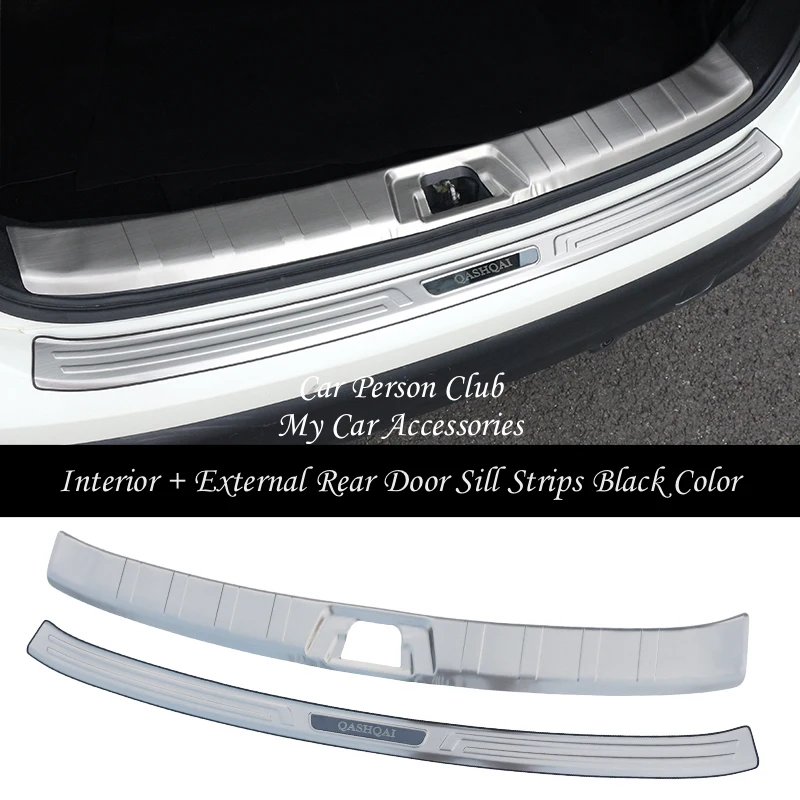Нержавеющая сталь задняя дверь педаль подоконника полоски задний бампер