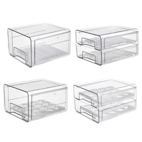 t3ec refrigerator organizer clear fruit food jars storage box vegatable meat freezer cabinet kitchen drawer accessories box