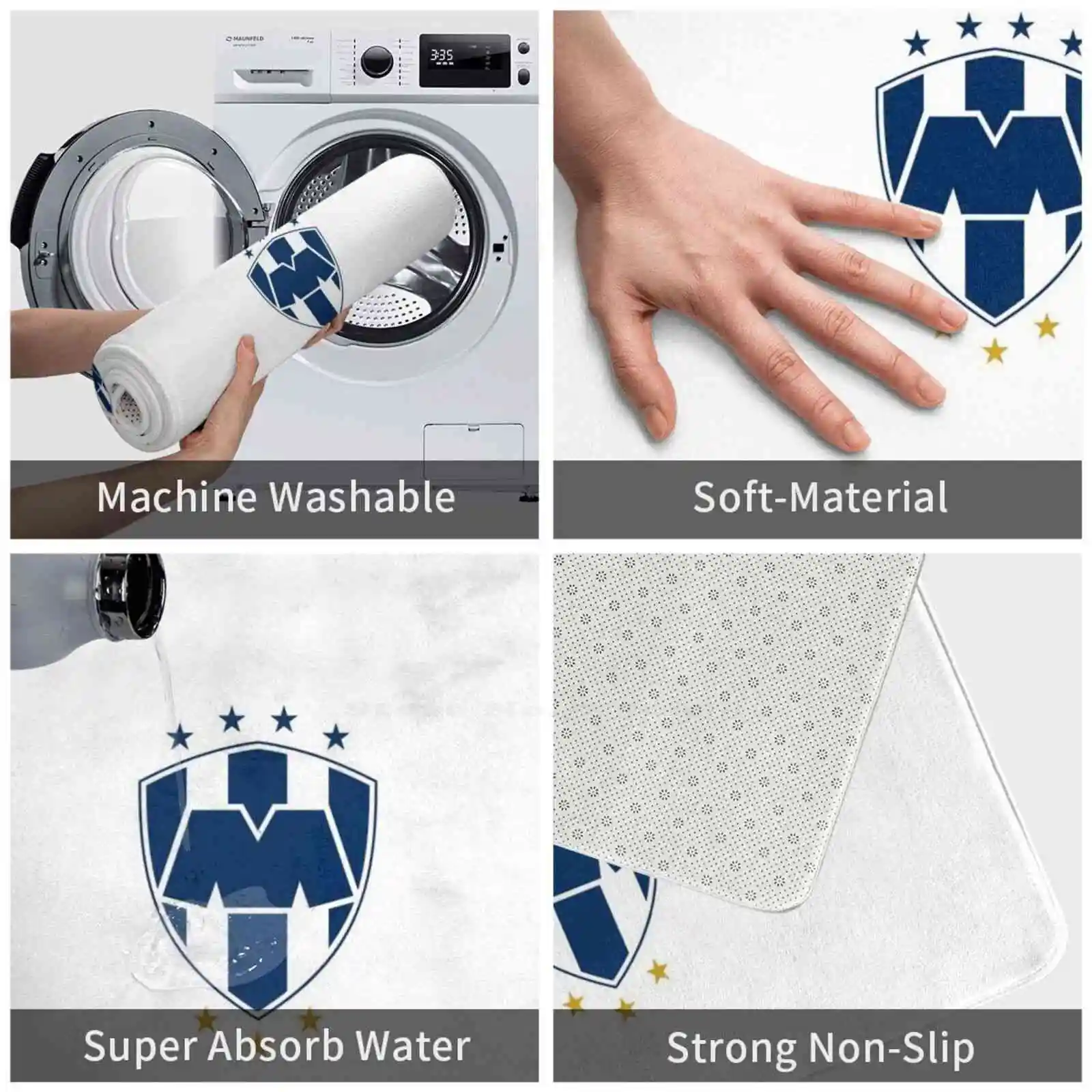 Мягкая подкладка для ног товары комнаты ковер Мексиканский футбол | Дом и сад