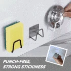 Стеллаж для сушки губки для кухонной раковины подставка для спонжей, самоклеящийся, нержавеющая сталь 304, кухонный держатель для хранения, аксессуары для кухонной раковины