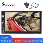 Podofo 2din автомобильное радио Android 2 din Автомобильный мультимедийный плеер GPS 2 DIN аудио стерео для Volkswagen Nissan Hyundai Kia сиденье Toyota