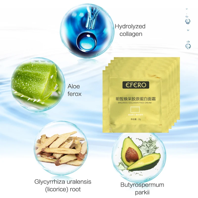 10 шт Collogen увлажняющий крем для лица лифтинг укрепляющий против морщин ухода за