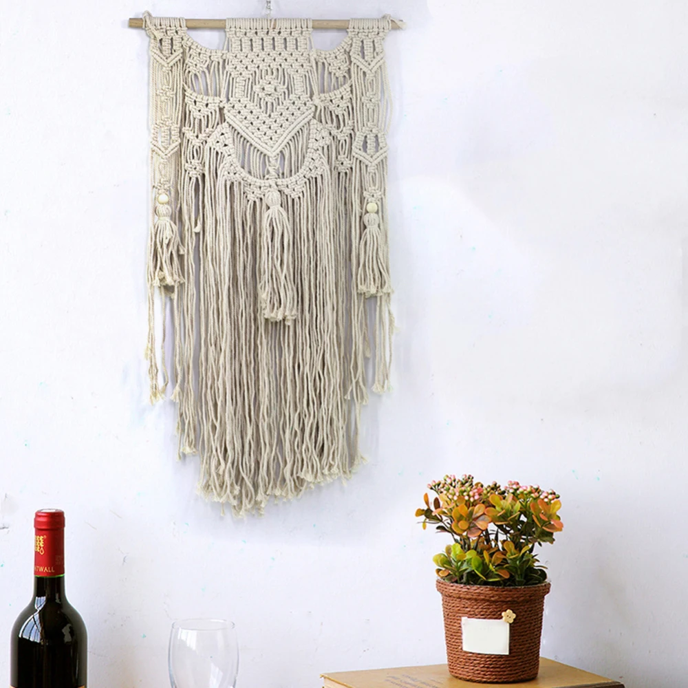 Плетеная на стену Макраме шикарный богемный искусственный декор в стиле бохо