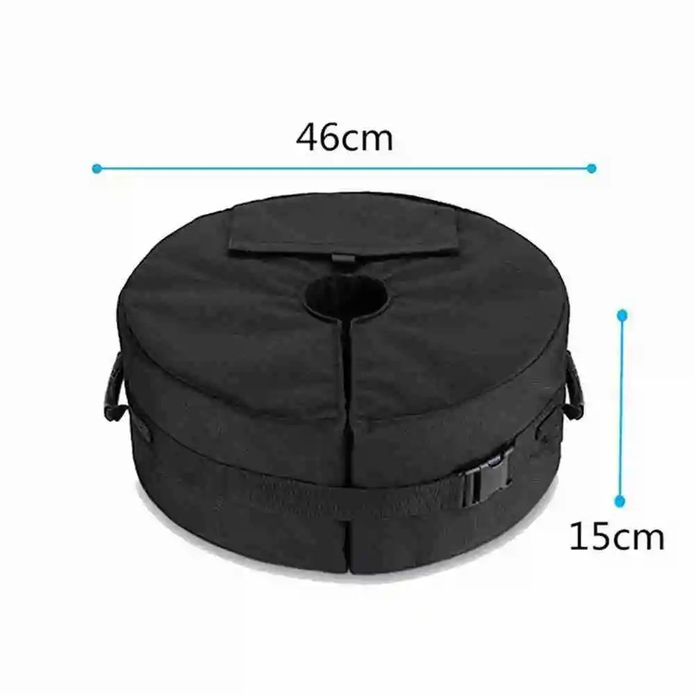 

Black Sun Umbrella Fixed Sandbag Tent Fixed Round Weight Sandbag Keep The Umbrella Tent Stable Avoid Being Blown Down