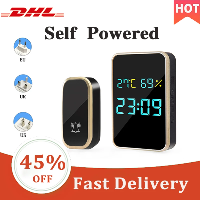 Цифровой умный беспроводной дверной звонок с кольцом домашний функцией