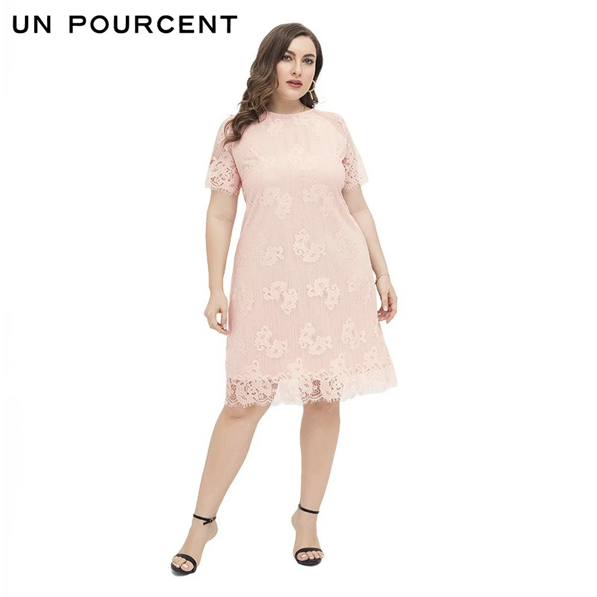 Женское кружевное платье повседневное свободное невесты 2021 размер лето новинка