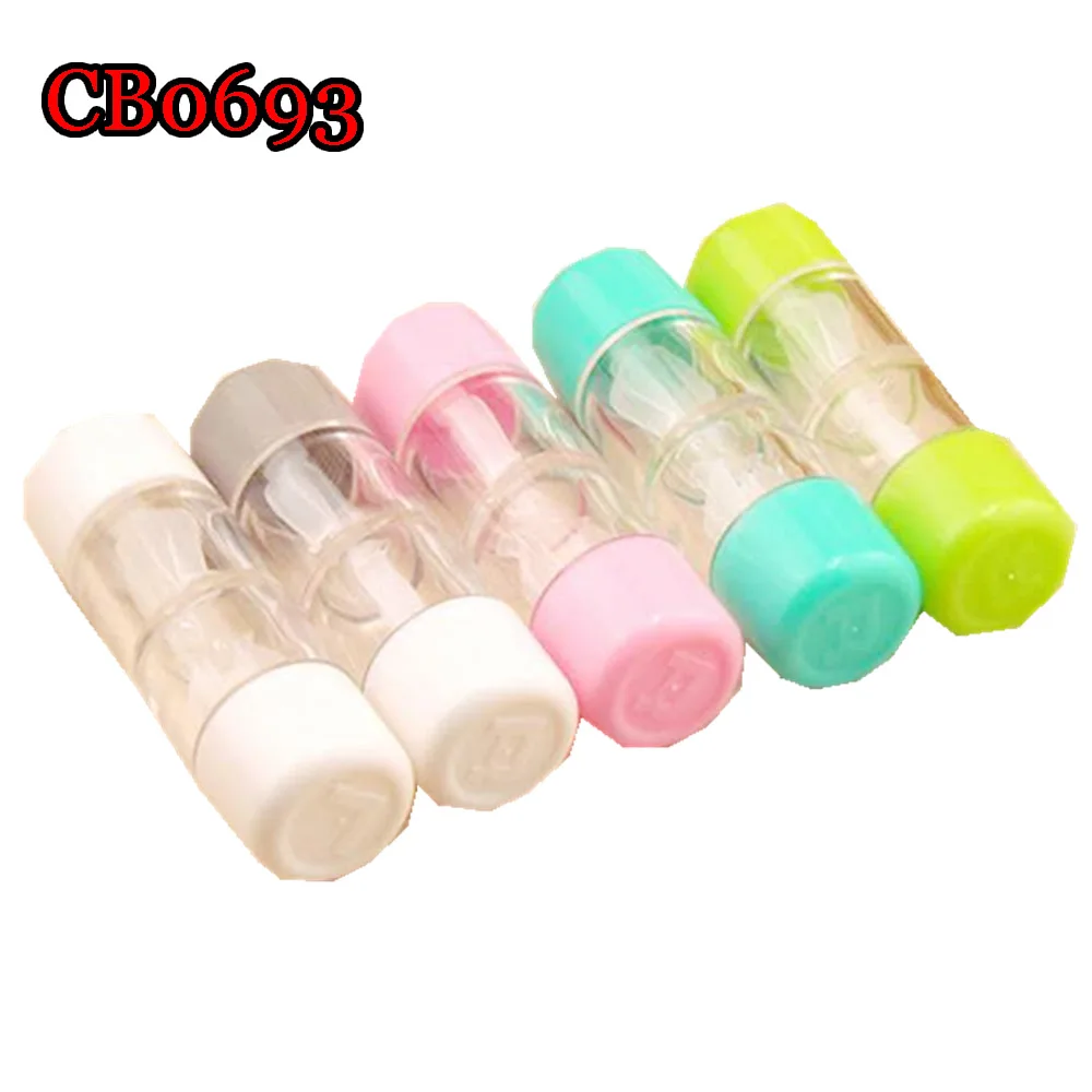 

Tube Soft and Hard Contact Lens Case Portable Convenient Travel Box Water Container CB0693