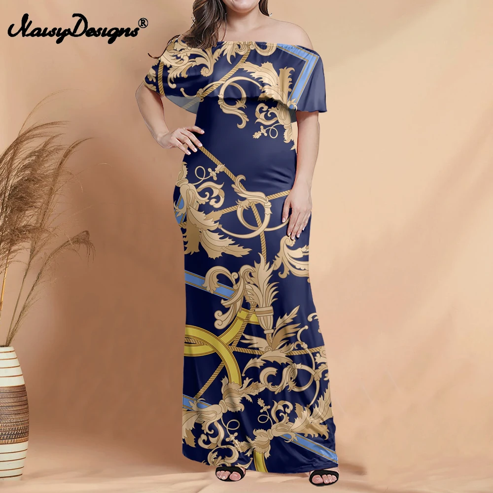 Noisydesigns/женские платья Сезон лето Коллекция 2021 года Размеры 7xl Женские элегантные