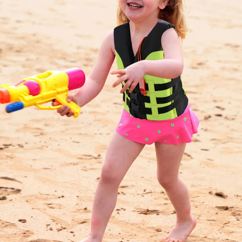 

Child Life Vest Kids Boating Drifting Water-Skiing Safety Life Swimwear For 2-12 Years Children